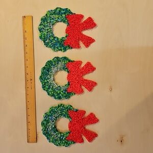 Vintage Popcorn Christmas Wreath Decorations